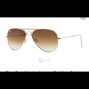 Foldable brown gradient ray bans